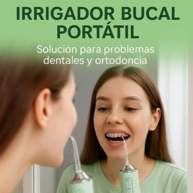 IRRIGADOR ORAL RECARGABLE + KIT DE BOQUILLAS 4