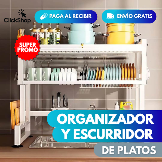 ORGANIZADOR Y ESCURRIDOR DE PLATOS